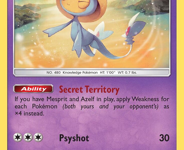 Uxie Pokemon Kaart
