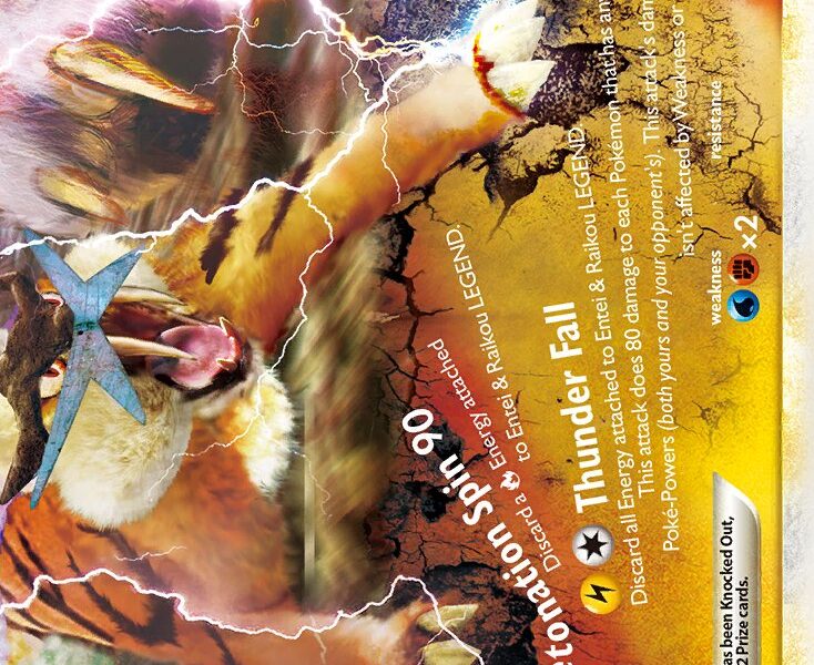 Entei & Raikou LEGEND Pokemon Kaart