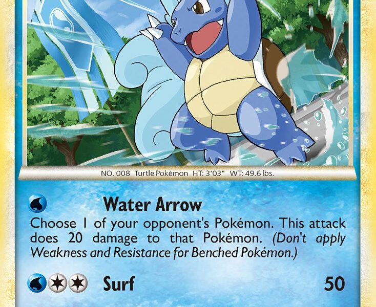 Wartortle Pokemon Kaart