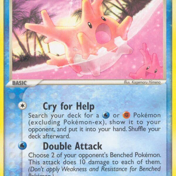 Corsola Pokemon Kaart