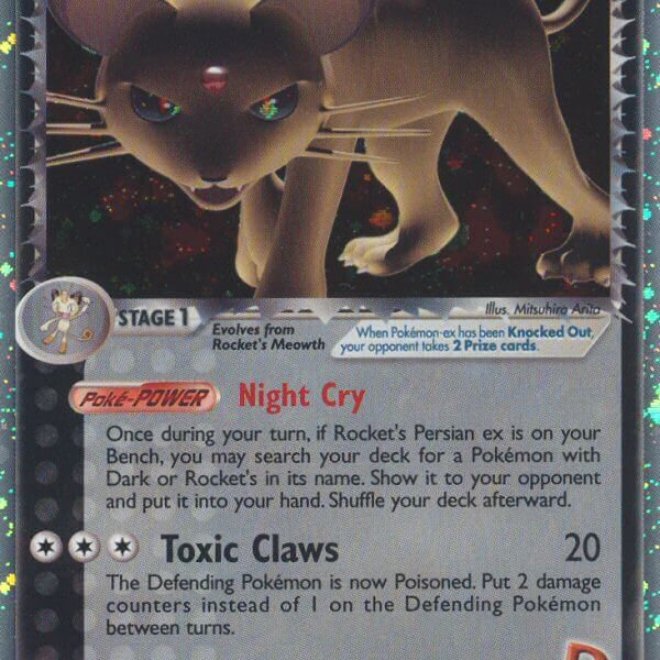 Rocket’s Persian ex Pokemon Kaart