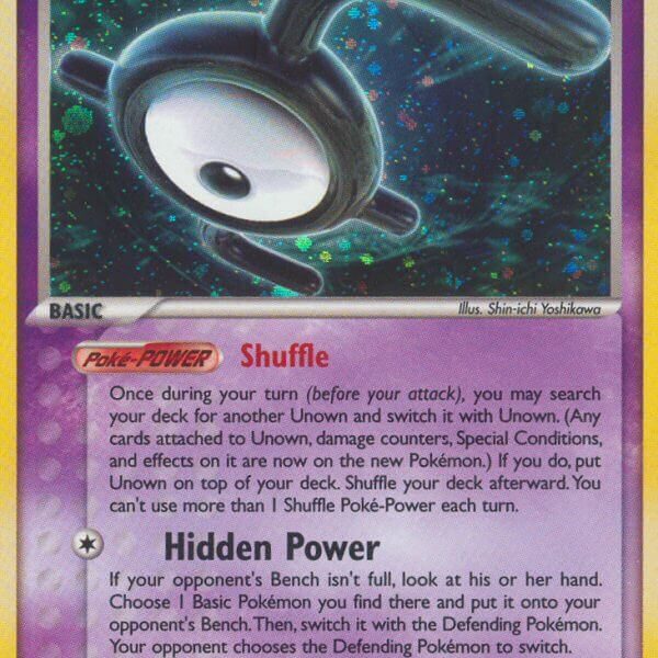 Unown Pokemon Kaart
