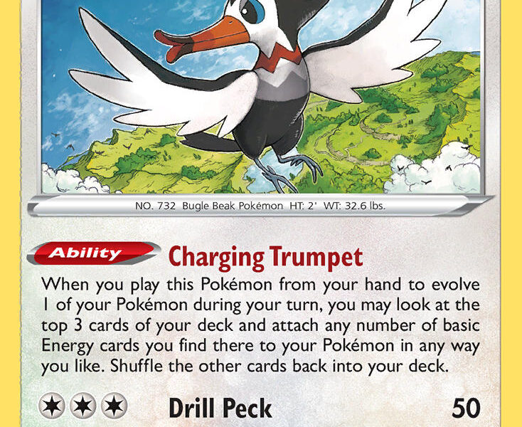 Trumbeak Pokemon Kaart