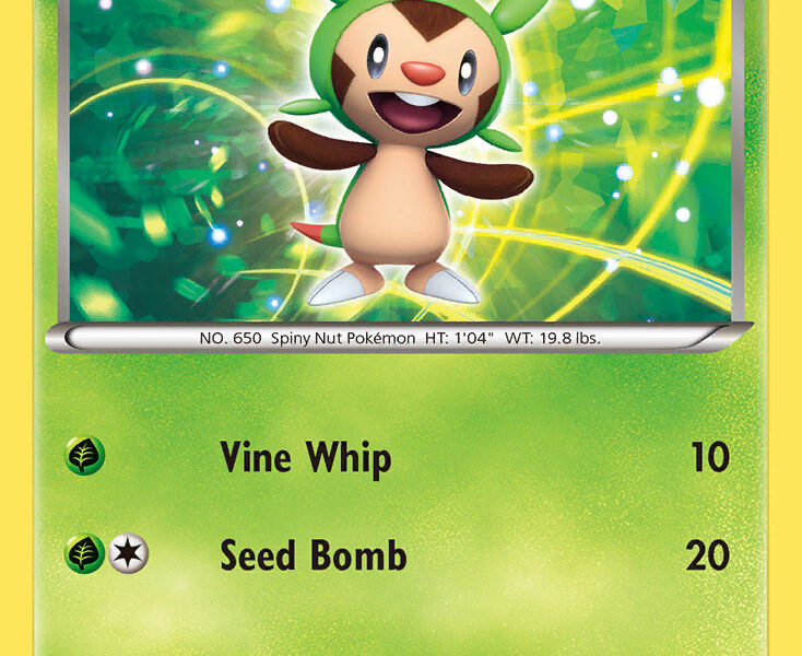 Chespin Pokemon Kaart
