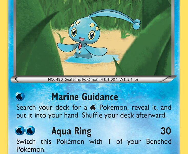 Manaphy Pokemon Kaart