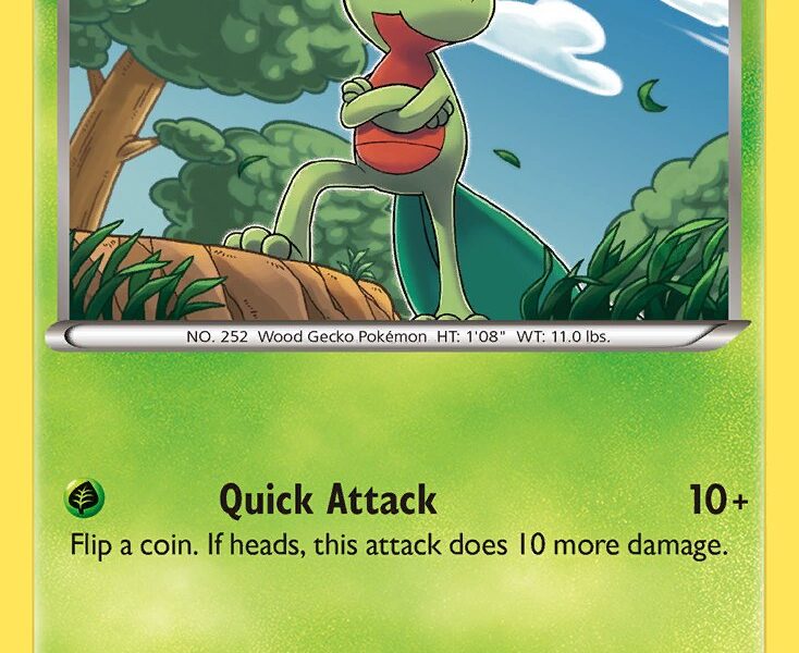Treecko Pokemon Kaart