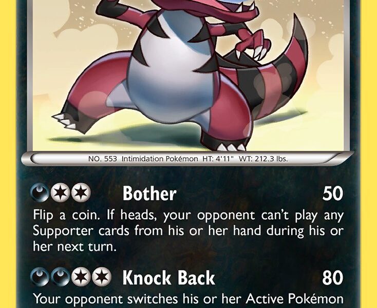 Krookodile Pokemon Kaart