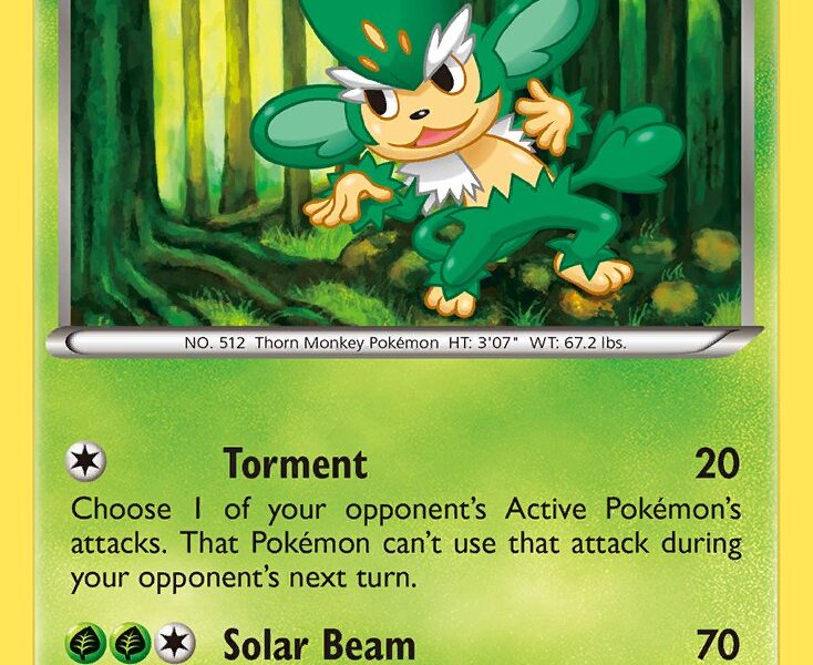 Simisage Pokemon Kaart