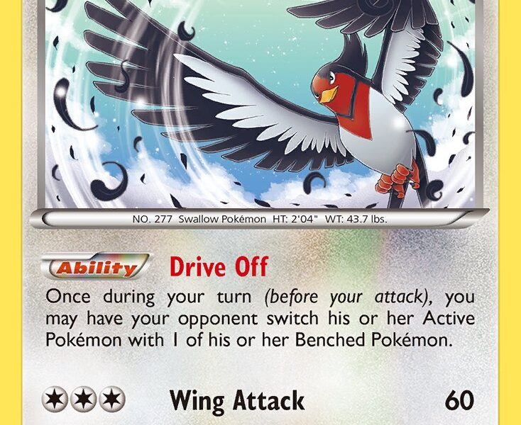 Swellow Pokemon Kaart