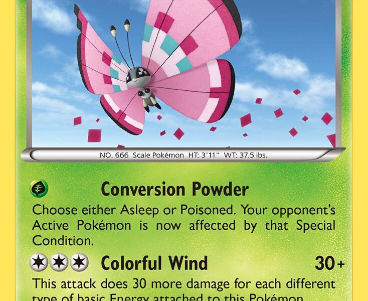 Vivillon Pokemon Kaart