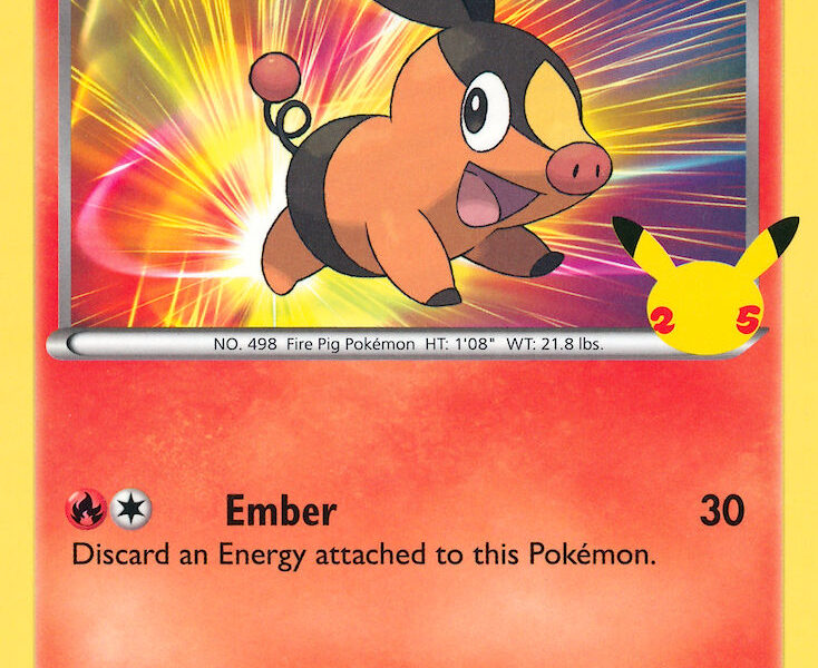 Tepig Pokemon Kaart