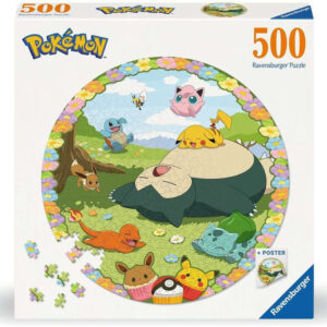 Pokemon Round Jigsaw Puzzle – Flowery Pokémon (500 pc)
