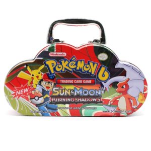 102pcs/set Pokemon Portable Tin Box TAKARA TOMY Battle Toys Hobbies Hobby Collectibles Game Collection Anime Cards For Children