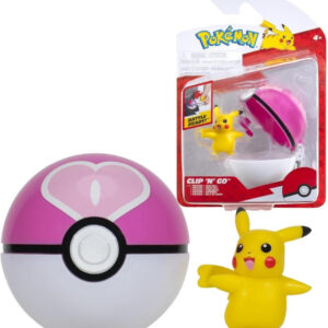 Pokemon Figure – Pikachu + Love Ball (Clip ‘n’ Go)