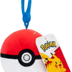 Pokemon Clip-On Pluche – Poke Ball