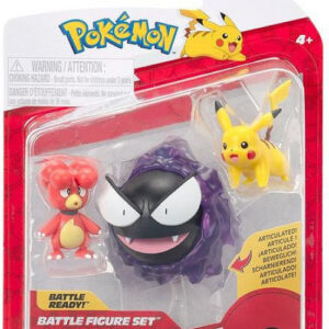 Pokemon Battle Figure Pack – Magby, Gastly & Pikachu