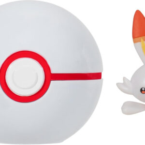 Pokemon Figure – Scorbunny + Premier Ball (Clip ‘n’ Go)
