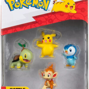 Pokemon Battle Figure – Multi Pack (Pikachu, Turtwig, Chimchar & Piplup)