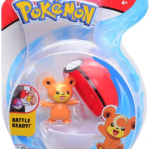 Pokemon Figure – Teddiursa + Poke Ball (Clip ‘n’ Go)