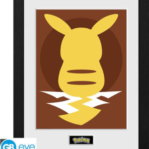 Pokemon Framed Print – Pikachu Silhouette
