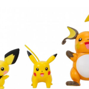 Pokemon Battle Figure Evolution Pack – Pichu, Pikachu & Raichu