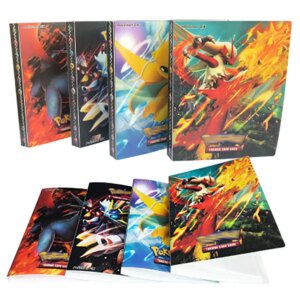 240Pcs Pokemon Cards Album Book Cool Collections Cartoon Anime Game Binder Folder Top Loaded List Toys Gift for children