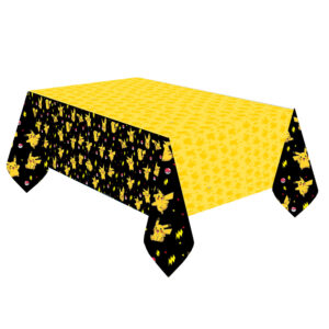 Pokemon themafeest tafelkleed – geel/zwart – papier – 120 x 180 cm