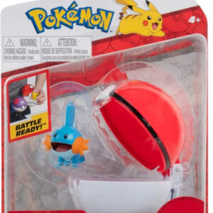 Pokemon Figure – Mudkip + Poke Ball (Clip ‘n’ Go)