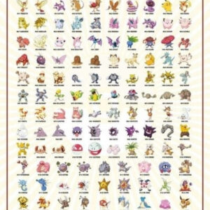 Pokemon Poster – Kanto 151 (61cm x 91,5cm)