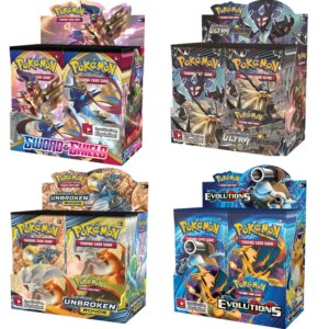 324Pcs/box All Latest Versions Pokemon Cards XY Sun&Moon Sword&Shield 36 Pack Booster Box Collecting Toys