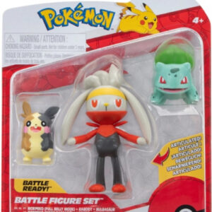 Pokemon Battle Figure Pack – Morpeko, Raboot & Bulbasaur