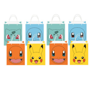 Pokemon themafeest uitdeelzakjes – 16x – papier – 13 x 22 cm