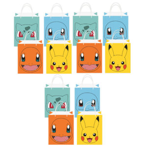 Pokemon themafeest uitdeelzakjes – 24x – papier – 13 x 22 cm