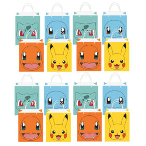Pokemon themafeest uitdeelzakjes – 32x – papier – 13 x 22 cm