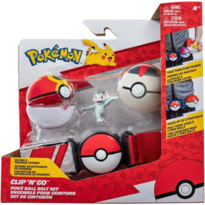 Pokemon Clip ‘N Go Poke Ball Belt (Machop + Repeat Ball & Timer Ball)