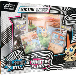 Pokemon TCG Scarlet & Violet – Black Bolt & White Flare Illustration Collection – Victini