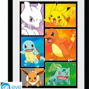 Pokemon Framed Print – Comic Panel