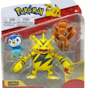 Pokemon Battle Figure Pack – Piplup, Electabuzz & Vulpix