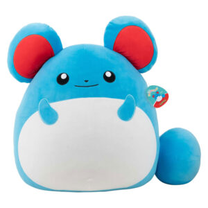 Jazwares Squishmallows pokemon knuffel pluche – marill wave, 50cm