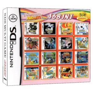 468 In 1 Pokemon Album Video Game Card Cartridge Console Card Compilation for Nintendo DS 3DS 2DS NDS NDSL NDSI