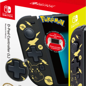 Hori D-Pad Controller Pikachu Black & Gold