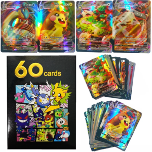 60PCS English Pokemon V VMAX Cards Shining TAKARA TOMY Trading Game Card Battle Carte Collection Booster Kids Children Toy Gift