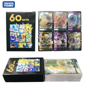 60Pcs Vmax Pokemon cards English version anime collection Trading card Pokemon booster shiny cards pokemon toy for kids
