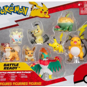 Pokemon Battle Figure Multi Pack (Hawlucha & Raichu + 6 Figures)