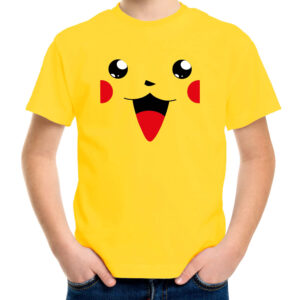 Verkleed / carnaval t-shirt geel cartoon knaagdiertje voor kinderen – Verkleed / kostuum shirts