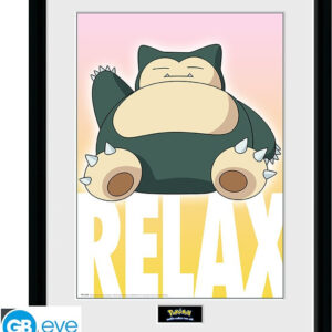 Pokemon Framed Print – Snorlax (30x40cm)