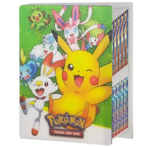 80Pcs Cartoon Pikachu Cards Album Book TAKARA TOMY Pokemon Binder Anime Game Card GX Holder Collector Folder kid Toy reward Gift