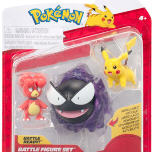 Pokemon Battle Figure Pack – Magby, Pikachu & Gastly