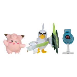 Pokémon Battle Figure Set 3-Pack Clefairy, Beldum, Sirfetch’d 5 cm