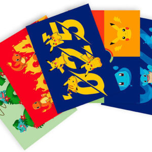 Pokemon Gen 1 Starters – Postcards Set